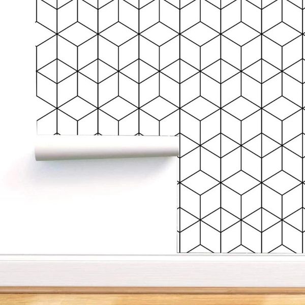 wallpapers 6m/white black hexagon trellis modern stripe self adhesive wallpaper for bedroom home decor geometry peel and stick
wallpapers 6m/white black hexagon trellis modern stripe self adhesive wallpaper for bedroom home decor geometry peel and stick