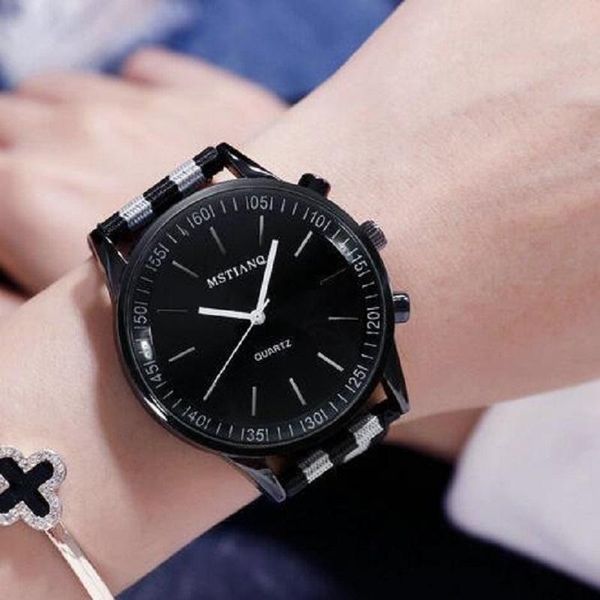 wristwatches black white men's watches canvas watch women personality trends students lovers jellies woman fashion clock wristwatch, Slivery;brown
wristwatches black white men's watches canvas watch women personality trends students lovers jellies woman fashion clock wristwatch, Slivery;brown
