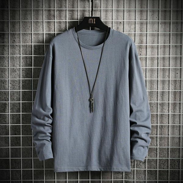 men's t-shirts 2021 solid casual trendy men tshirt long sleeve cotton round neck t shirt for male tee shirts homme blouse, White;black
men's t-shirts 2021 solid casual trendy men tshirt long sleeve cotton round neck t shirt for male tee shirts homme blouse, White;black