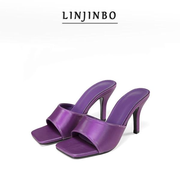 slippers purple high heel women square toe fine sandals 2021 summer ins chic one strap mules shoes, Black
slippers purple high heel women square toe fine sandals 2021 summer ins chic one strap mules shoes, Black