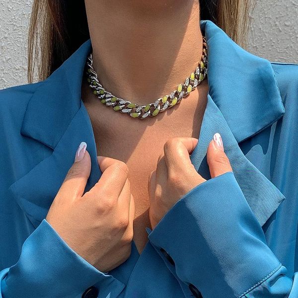 chains long adjustable thick cuba link chain choker necklace for women hip hop iced out rhinestone on neck 2022 fashion, Silver
chains long adjustable thick cuba link chain choker necklace for women hip hop iced out rhinestone on neck 2022 fashion, Silver