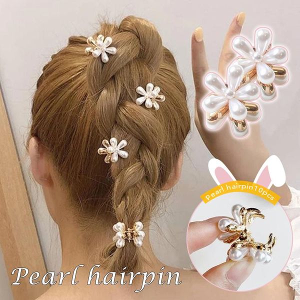 hair clips & barrettes 10pcs simple fashionable pearl flower shape hairpin decoration for women ea, Golden;silver
hair clips & barrettes 10pcs simple fashionable pearl flower shape hairpin decoration for women ea, Golden;silver