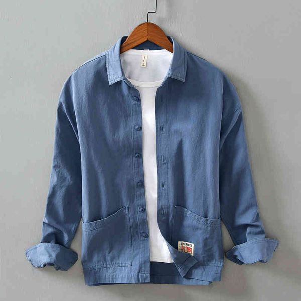 men's casual shirts autumn 100% cotton solid fashion jackets for men comfortable trendy jacket mens jaqueta jas jpz7, White;black
men's casual shirts autumn 100% cotton solid fashion jackets for men comfortable trendy jacket mens jaqueta jas jpz7, White;black