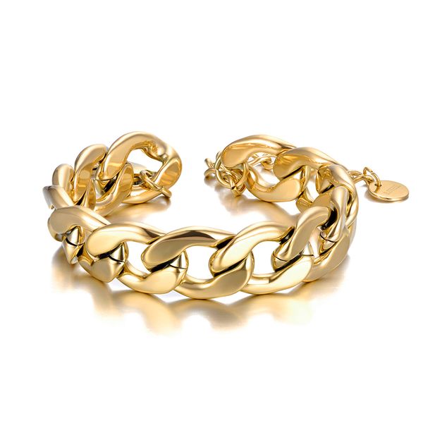 lokaer hiphop/rock titanium stainless steel big thick bracelets for women men hyperbole chain link bracelet bangle b20018, Golden;silver
lokaer hiphop/rock titanium stainless steel big thick bracelets for women men hyperbole chain link bracelet bangle b20018, Golden;silver