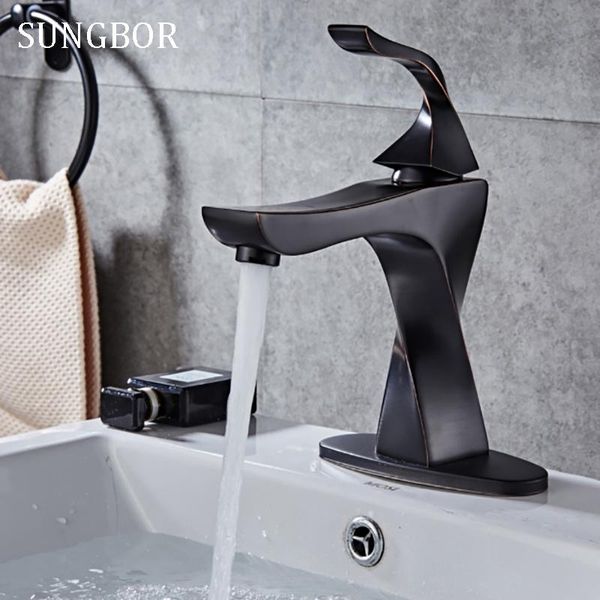 bathroom sink faucets basin faucet black brass tap mixer cold water deck mounted al-7817h
bathroom sink faucets basin faucet black brass tap mixer cold water deck mounted al-7817h