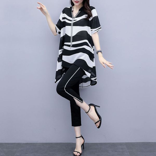 summer women twin packs new western style unconditional elegant zebra print blouse & fashion black potato pants plus size, White
summer women twin packs new western style unconditional elegant zebra print blouse & fashion black potato pants plus size, White