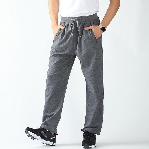 men's pants spring and summer plus fertilizer size cotton sports casual loose zipper straight trousers running, Black
men's pants spring and summer plus fertilizer size cotton sports casual loose zipper straight trousers running, Black