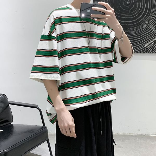 men's t-shirts summer cotton striped t-shirt fashion casual o-neck tshirt men streetwear korean loose short-sleeved t shirt mens s, White;black
men's t-shirts summer cotton striped t-shirt fashion casual o-neck tshirt men streetwear korean loose short-sleeved t shirt mens s, White;black