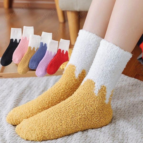candy color middle tube coral fleece thick warm socks for women winter terry towel sleeping floor socks soft comfortable hosiery, Pink;yellow
candy color middle tube coral fleece thick warm socks for women winter terry towel sleeping floor socks soft comfortable hosiery, Pink;yellow