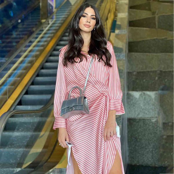 long sleeve stripe pink shirt dress women casual fashion oversized slit maxi dress spring autumn office dress vestidos 210415, Black;gray
long sleeve stripe pink shirt dress women casual fashion oversized slit maxi dress spring autumn office dress vestidos 210415, Black;gray
