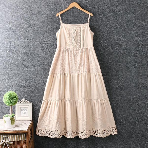 casual dresses summer cotton linen loose dress women artistic hipster water soluble lace embroidered strap 2021, Black;gray
casual dresses summer cotton linen loose dress women artistic hipster water soluble lace embroidered strap 2021, Black;gray