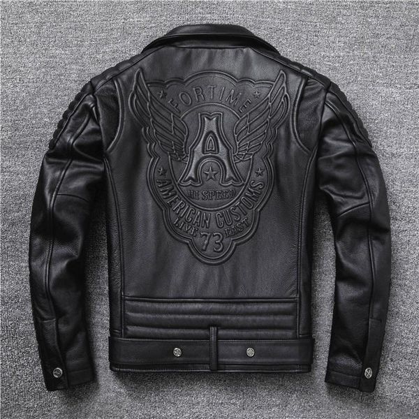 men's leather & faux 2021 genuine jacket really natural cowhide motorcycle style jackets moto slim coat plus size 5xl, Black
men's leather & faux 2021 genuine jacket really natural cowhide motorcycle style jackets moto slim coat plus size 5xl, Black