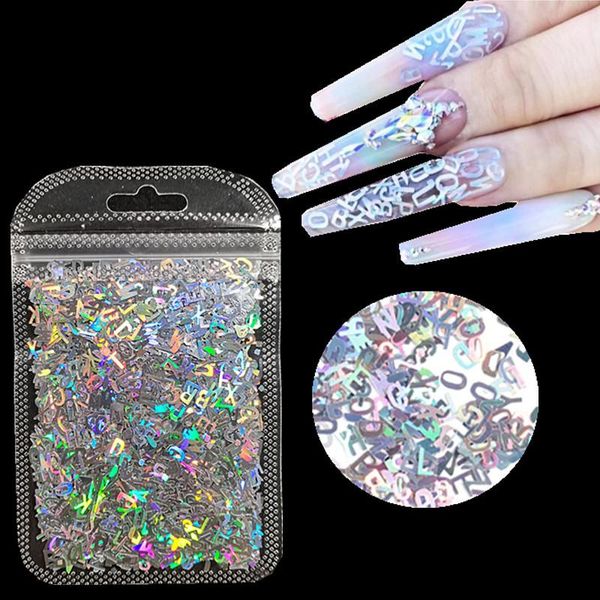 bag holo silver nail sequins glitter art mixed letter design shape flakes tips gel manicure gold 3d accessories decorations, Silver;gold
bag holo silver nail sequins glitter art mixed letter design shape flakes tips gel manicure gold 3d accessories decorations, Silver;gold