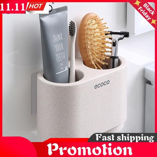 magnetic adsorption inverted toothbrush holder simple toothpaste storage rack with wash cup punch bathroom sets bath accessory set
magnetic adsorption inverted toothbrush holder simple toothpaste storage rack with wash cup punch bathroom sets bath accessory set