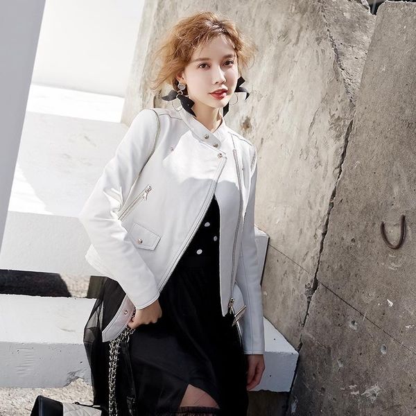 women's leather & faux autumn 2021 women wear sheepskin genuine jacket short real white motorcycle coat leisure korean, Black
women's leather & faux autumn 2021 women wear sheepskin genuine jacket short real white motorcycle coat leisure korean, Black