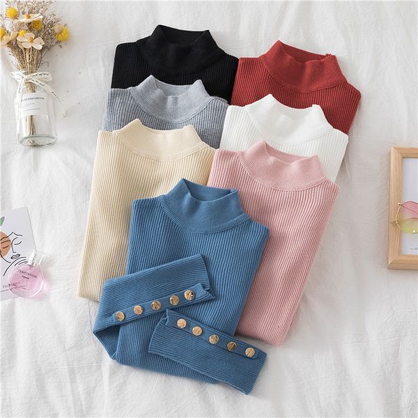 turtleneck knit sweaters shirt women warm long sleeve t self-fitting autumn winter sweater clothes pullivers jumper 210420, White;black
turtleneck knit sweaters shirt women warm long sleeve t self-fitting autumn winter sweater clothes pullivers jumper 210420, White;black