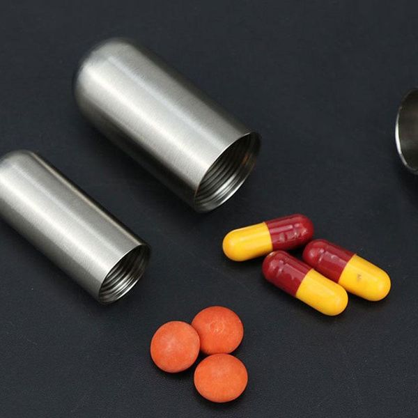 storage bottles & jars mini sealed tablet container organizer stainless steel waterproof outdoor traval first-aid case
storage bottles & jars mini sealed tablet container organizer stainless steel waterproof outdoor traval first-aid case