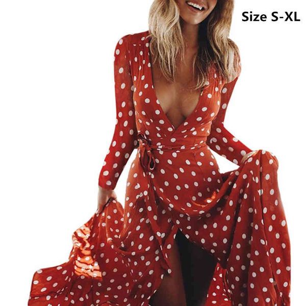 casual dresses women boho v neck polka dot printed long sleeve beach party maxi sundress vestidos femininos robe size s-xl 97, Black;gray
casual dresses women boho v neck polka dot printed long sleeve beach party maxi sundress vestidos femininos robe size s-xl 97, Black;gray