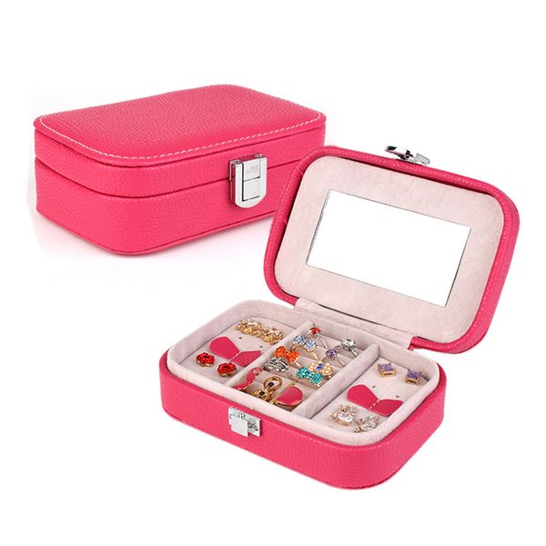 high grade 6 color protable leather ring box earrings case fashion accessories display box jewelry organizer highly demand, Black;white
high grade 6 color protable leather ring box earrings case fashion accessories display box jewelry organizer highly demand, Black;white