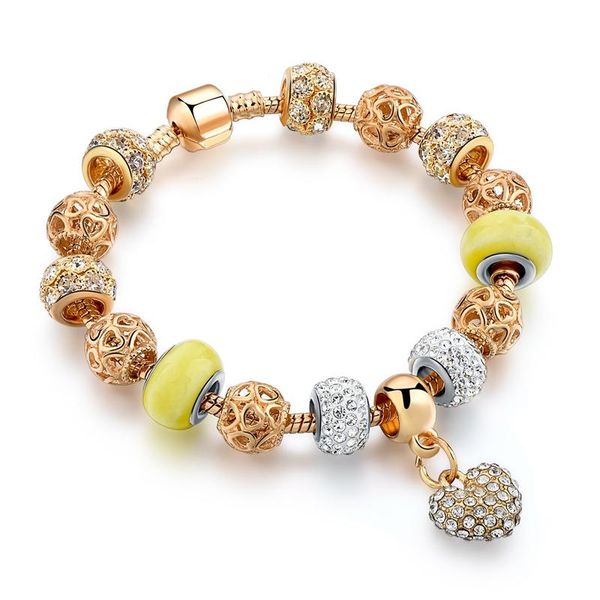 charm bracelets crystal heart for women gold murano glass bead & bangles pulseria diy jewelry sbr170007, Golden;silver
charm bracelets crystal heart for women gold murano glass bead & bangles pulseria diy jewelry sbr170007, Golden;silver