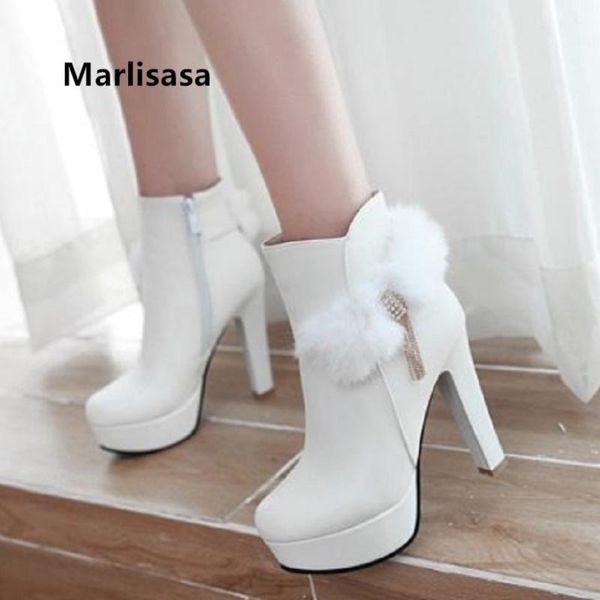boots marlisasa women cute sweet black pu leather round toe high heel lady casual white winter shoes bottes femmes f6071
boots marlisasa women cute sweet black pu leather round toe high heel lady casual white winter shoes bottes femmes f6071
