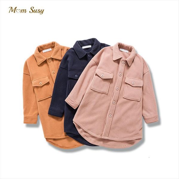 family matching shirt jacket polar fleece spring autumn winter mother daughter son loose outfit casual long coat fashion, White;black
family matching shirt jacket polar fleece spring autumn winter mother daughter son loose outfit casual long coat fashion, White;black