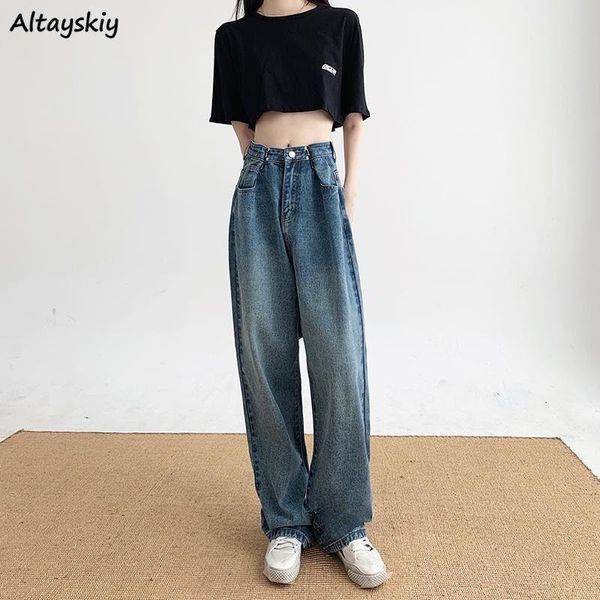 women's jeans high waisted women button design solid elegant straight all-match oversize denim trousers ulzzang stylish plus size s-4xl, Blue
women's jeans high waisted women button design solid elegant straight all-match oversize denim trousers ulzzang stylish plus size s-4xl, Blue