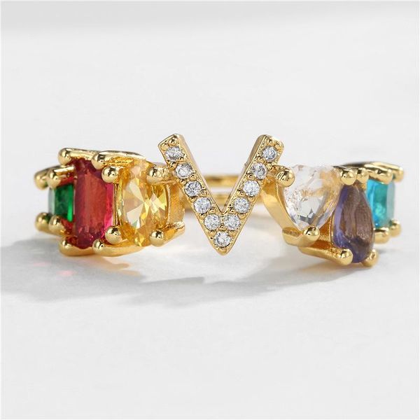 wedding rings trendy engagement ring color 26 letters copper plated gold adjustable for women weeding jewelry, Slivery;golden
wedding rings trendy engagement ring color 26 letters copper plated gold adjustable for women weeding jewelry, Slivery;golden