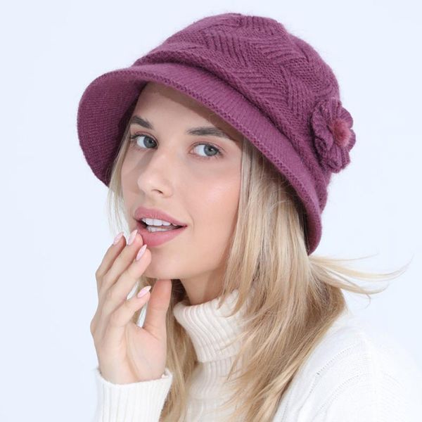 wide brim hats knitted hat ladies autumn and winter flowers fashion mother wool pot plus velvet thick warm, Blue;gray
wide brim hats knitted hat ladies autumn and winter flowers fashion mother wool pot plus velvet thick warm, Blue;gray