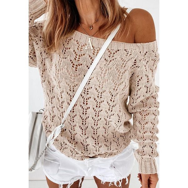 women's sweaters women pullover hollow out casual solid color classic round neck sweater loose autumn spring clothing, White;black
women's sweaters women pullover hollow out casual solid color classic round neck sweater loose autumn spring clothing, White;black