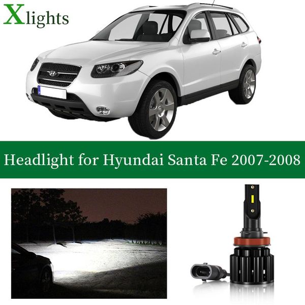 car headlights xlights bulb for santa fe 2007 2008 led headlight low high beam canbus headlamp auto lamp light accessories white
car headlights xlights bulb for santa fe 2007 2008 led headlight low high beam canbus headlamp auto lamp light accessories white