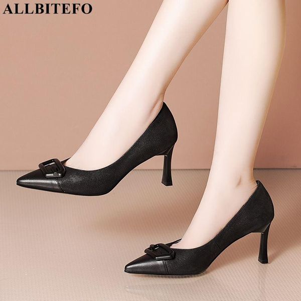 size:33-42 fashion buckle genuine leather brand high heels shoes thick office ladies women stiletto dress, Black
size:33-42 fashion buckle genuine leather brand high heels shoes thick office ladies women stiletto dress, Black