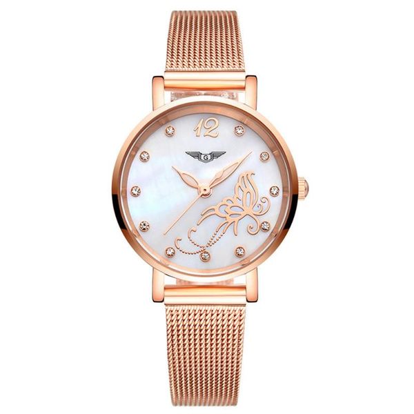 wristwatches guanqin ladies watches gold watch women dress brand women's fashion stainless steel bracelet quartz relogio feminino, Slivery;brown
wristwatches guanqin ladies watches gold watch women dress brand women's fashion stainless steel bracelet quartz relogio feminino, Slivery;brown
