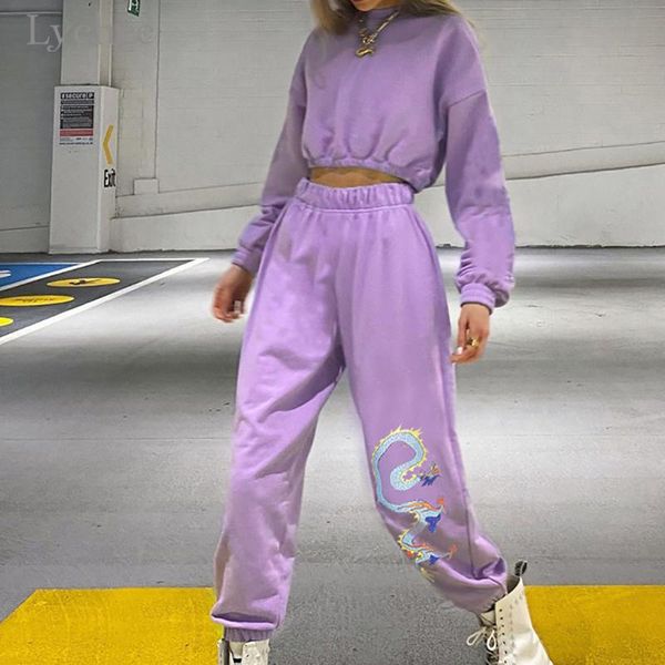 lychee harajuku dragon print purple pants vintage high waist women casual loose trousers autumn streetwear women's & capris, Black;white
lychee harajuku dragon print purple pants vintage high waist women casual loose trousers autumn streetwear women's & capris, Black;white