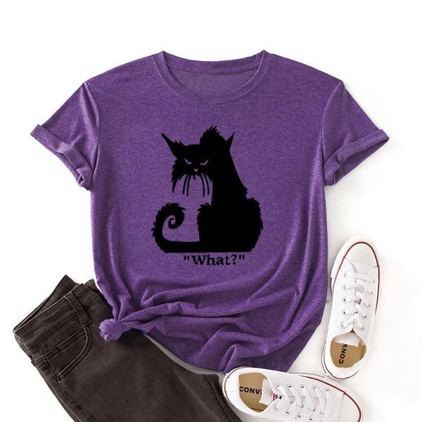 women's t-shirt harajuku cotton tees funny cartoon cat print women kawaii short sleeve tshirt oversize female clothes, White
women's t-shirt harajuku cotton tees funny cartoon cat print women kawaii short sleeve tshirt oversize female clothes, White