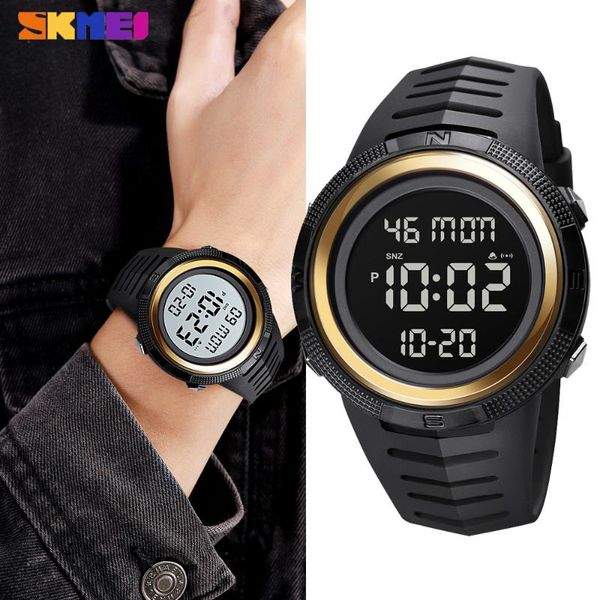wristwatches skmei luxury led digital men's watches sports 2time chrono clock countdown waterproof electronic wrist reloj hombre, Slivery;brown
wristwatches skmei luxury led digital men's watches sports 2time chrono clock countdown waterproof electronic wrist reloj hombre, Slivery;brown