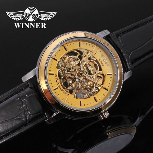 winner watch men's fashion leisure belt hollow manual mechanical watch, Slivery;brown
winner watch men's fashion leisure belt hollow manual mechanical watch, Slivery;brown