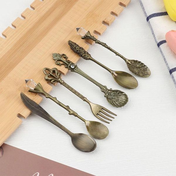 spoons 6pcs flatware fruit coffee mini teaspoon carved vintage royal style spoon dessert fork
spoons 6pcs flatware fruit coffee mini teaspoon carved vintage royal style spoon dessert fork