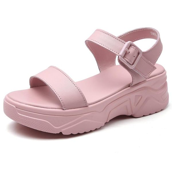 dress shoes leather chunky platform women's sandals buckle strap simple pink summer women white mid heel high 5.5 cm ladies, Black
dress shoes leather chunky platform women's sandals buckle strap simple pink summer women white mid heel high 5.5 cm ladies, Black