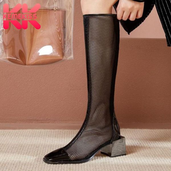 boots kemekiss women summer shoes square heel woman knee high fashion party nigh club footwear size 34-39, Black
boots kemekiss women summer shoes square heel woman knee high fashion party nigh club footwear size 34-39, Black