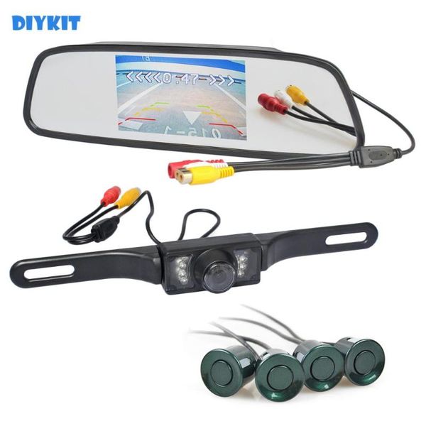 car rear view cameras& parking sensors diykit 5" mirror monitor + video radar ir backup camera assistance system
car rear view cameras& parking sensors diykit 5" mirror monitor + video radar ir backup camera assistance system