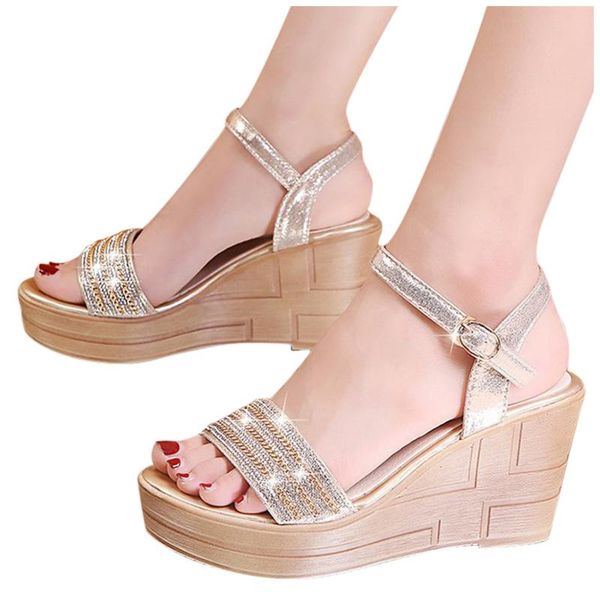 dress shoes women ladies fashion peep toe wedges platforms crystal high heels sandals casual linen wedge platform sandalias, Black
dress shoes women ladies fashion peep toe wedges platforms crystal high heels sandals casual linen wedge platform sandalias, Black