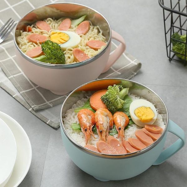 bowls 120ml noodle bowl stainless steel + pp with handle box rice soup 6.1" x 3.54" blue+white +pink 20o31
bowls 120ml noodle bowl stainless steel + pp with handle box rice soup 6.1" x 3.54" blue+white +pink 20o31
