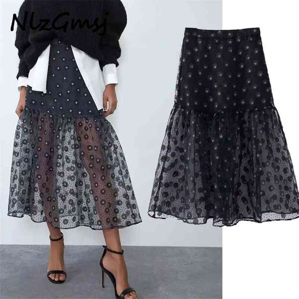 skirt woman women floral print mesh organza ladies high waist chic ruffle midi s mujer 05 210628, Black
skirt woman women floral print mesh organza ladies high waist chic ruffle midi s mujer 05 210628, Black