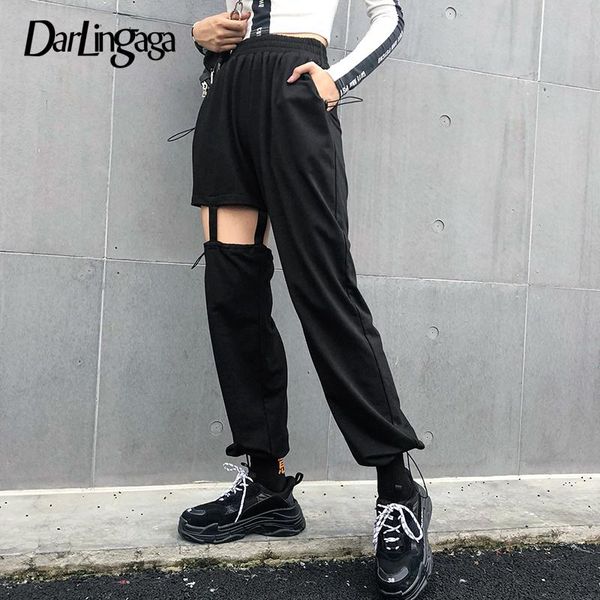 women's pants & capris darlingaga casual harajuku black harem sweatpants baggy drawstring trousers streetwear high waist hollow out jog, Black;white
women's pants & capris darlingaga casual harajuku black harem sweatpants baggy drawstring trousers streetwear high waist hollow out jog, Black;white
