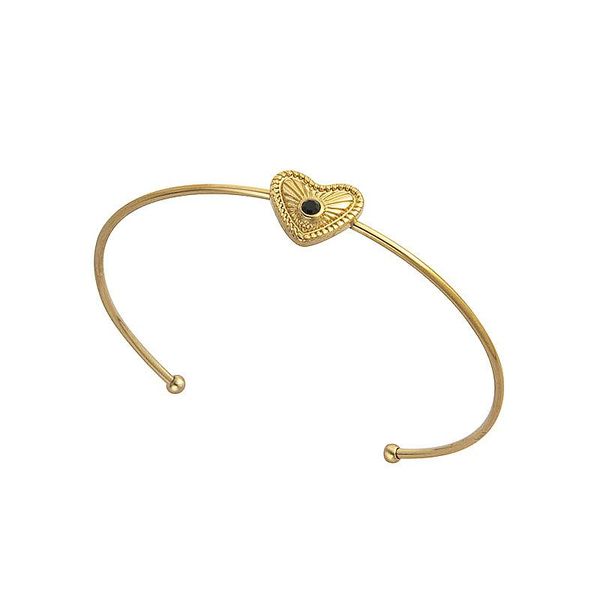 bangle stainless steel jewelry thin circle adjustable bracelets for women gold heart round charm bangles pulseras mujer ng, Black
bangle stainless steel jewelry thin circle adjustable bracelets for women gold heart round charm bangles pulseras mujer ng, Black