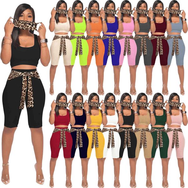 women tracksuits sport designers clothes 2021 vest and shorts with mask knitted pit leopard casual suit jogging suits, Gray
women tracksuits sport designers clothes 2021 vest and shorts with mask knitted pit leopard casual suit jogging suits, Gray