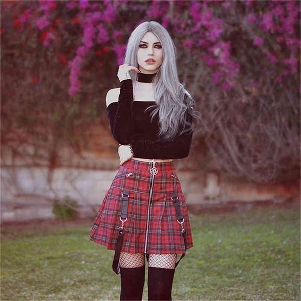 paris girl halloween gothic a line skirts women autumn zipper pleated plaid school mini skirt strap solid suspender bottom 210524, Black
paris girl halloween gothic a line skirts women autumn zipper pleated plaid school mini skirt strap solid suspender bottom 210524, Black