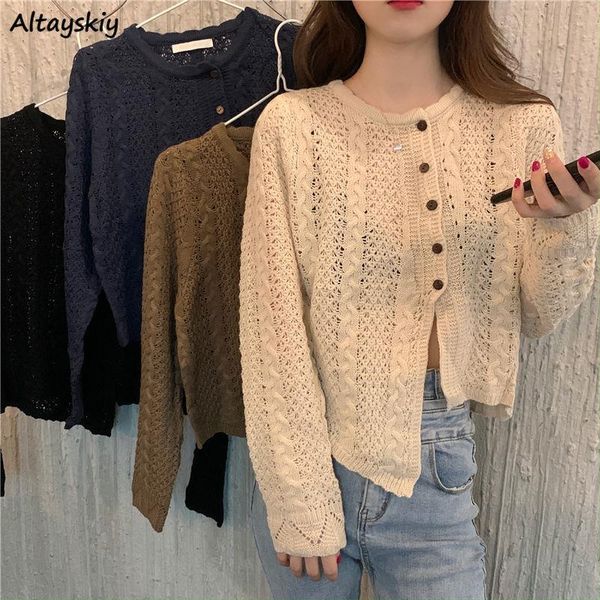 women's knits & tees women cardigan long sleeve asymmetric hollow out o-neck single breasted spring autumn fashion elegant outwear all-, White
women's knits & tees women cardigan long sleeve asymmetric hollow out o-neck single breasted spring autumn fashion elegant outwear all-, White