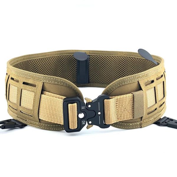 waist support outdoor hunting 1000d nylon soft padded waistband military tactical belt,army combat molle battle belt training, Black;gray
waist support outdoor hunting 1000d nylon soft padded waistband military tactical belt,army combat molle battle belt training, Black;gray